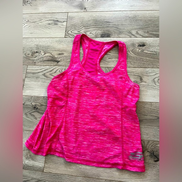 Skechers Pink Tank Top Moisture-Wicking Athletic Wear - Picture 1 of 3